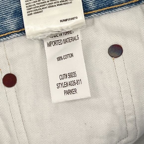 AGOLDE Parker Vintage Cut Off Denim Shorts Swapmeet Women’s Size 31 Distressed - Picture 4 of 5